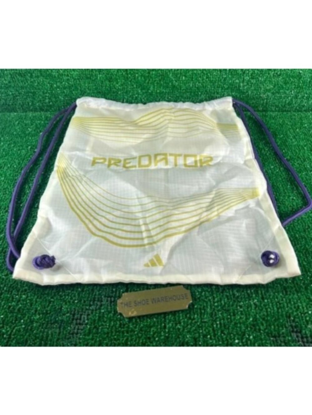 Adidas Predator Soccer Cleat Drawstring Storage Gym Bag 15.5"x12.5" NEW